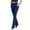 01Blue, variant on Women's Pull On Knit Jeggings Solid Color High Waisted Comfy Flared Bootcut with Pockets Trousers