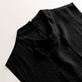 thumbnail image 5 of Miluxas Womens Tank Tops Casual Mock Neck Pleated T Shirts Tunic Sleeveless Top Fashion Clothes Black, 5 of 8