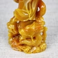 thumbnail image 5 of Stone Carved Guanyin on Dragon Statue Buddhist Figurine Worship Display Chinese Style Spiritual Home Decor Ornament, 5 of 8