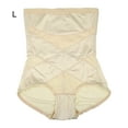 thumbnail image 6 of Unique Bargains 1 Pcs High Waist Women Slimming Body Shaping Tummy Control Shapewear Control Panties Underwear Beige L, 6 of 6