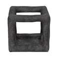thumbnail image 6 of Textured Open Square Sculpture for Home Decor - Modern Geometric Ornament for Coffee Table and Mantel Decor - Accent Display for Living Room, Office, Bathroom, and Shelf - 9", Black, 6 of 10