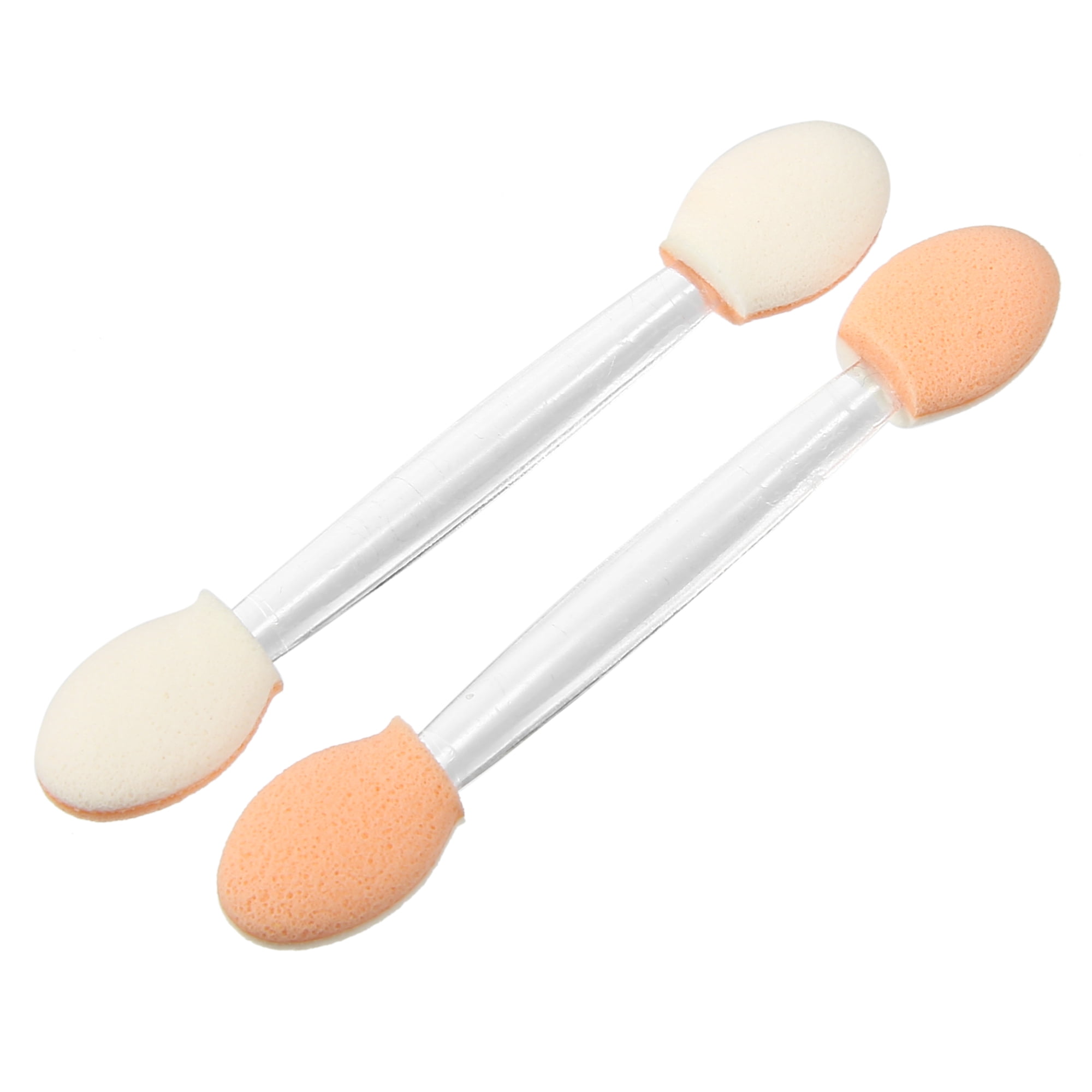 Unique Bargains 50 Pcs Dual Sided Eye Shadow Sponge Applicators with Container for Makeup