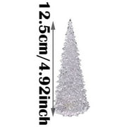 VBXOAE Lighted Christmas Tree Tabletop Christmas Decoration Xmas Tree White Holiday Centerpiece Decor for Home Indoor Mantle Decor