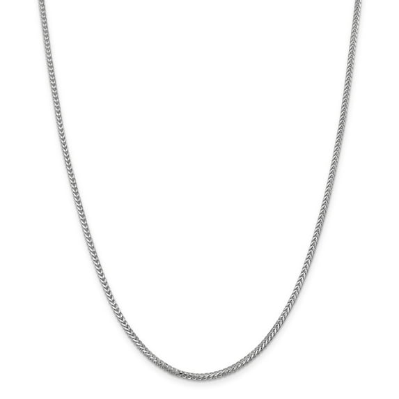 14k White Gold 2.0mm Franco Chain
