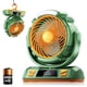 thumbnail image 1 of Ventilador LED para acampar con luz, batería recargable de 4000 mAh, 1 of 7