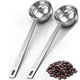 thumbnail image 1 of Nvzi 2 cucharas medidoras de acero inoxidable para café con mango largo para té, azúcar en polvo, 30 ml, 1 of 4