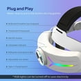 RGB Comfort Battery Head Strap 8000mAh Compatible with Meta Quest 3