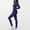 Dark Blue, variant on Miqool Thermal Underwear for Women Long Johns Set Fleece Lined Base Layer Cold Weather Winter Long Sleeve Shirts and Bottoms