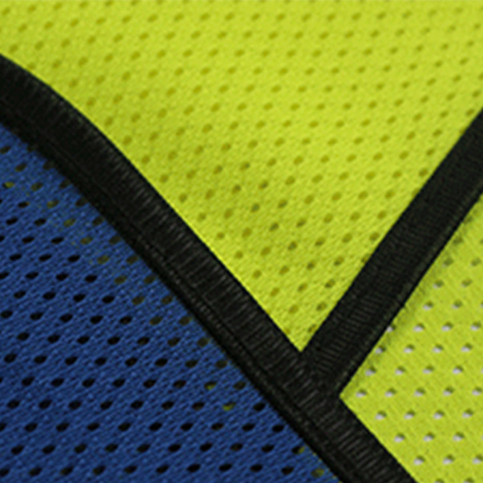Handshe Men's Reflective Vest with Zipper Pockets, Mesh Panels, Sleeveless No Hood for Construction Work, Traffic Safety and Outdoor Jobs