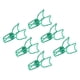 thumbnail image 4 of 100 clips para carpetas de gatitos, estilo animal lindo, sujeción fuerte, abrazaderas huecas para carpetas de gatos para notas, papeles, ropa, color verde, 4 of 5