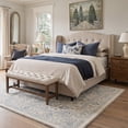 thumbnail image 2 of KUETH 2x7 Machine Washable Allover Persian Runner Rug, Soft Low Pile Non Slip Backing Rug Runner, Dusty Blue Rug for Hallway Kitchen Bedroom, 2 of 5