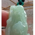 thumbnail image 2 of Certified Green Burma Natural A Jade jadeite Pendant Longevity God Peach Dragon Necklace 586948 TN, 2 of 9