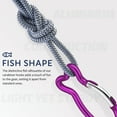 thumbnail image 4 of 10pcs Carabiner Clips Fish Shaped Carabiner Aluminum Carabiner Outdoor Carabiner Spring Snap Clips, 4 of 8