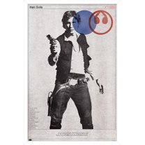 Star Wars: Mid-century Modern - Han Solo Wall Poster, 22.375" x 34" Framed