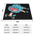thumbnail image 4 of Manta de aire acondicionado de El asombroso mundo de Gumball, manta de felpa de franela suave, manta de cama, manta de sofá para adolescentes, niños, niñas, niños, hombres, mujeres, 4 of 8