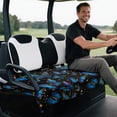 thumbnail image 5 of XYZCANDO Blue Butterfly Universal Golf Cart Seat Cover | Non-Slip Washable Terry Cloth With 4 Storage Pockets | Protective Accessory for Golf Lovers, 5 of 8