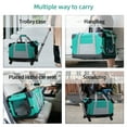 ELEGX Pet Rolling Carrier with Detachable Wheels Travel Rolling Carrier