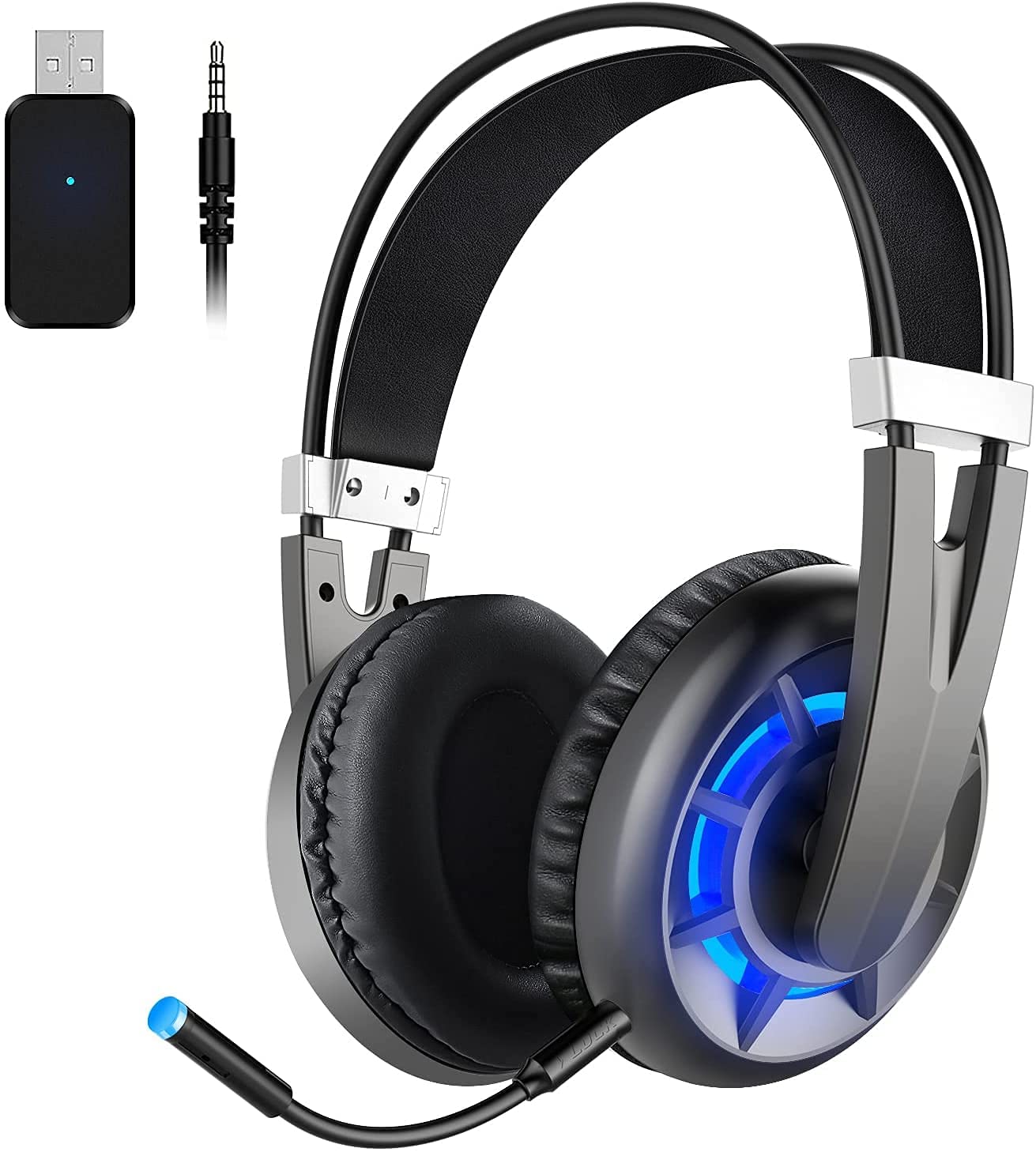 WINTORY Air 2.4G Wireless Gaming Headset for PS4 PC TV Computer Headset