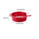 thumbnail image 4 of Tamiz de harina de mano Billuyoard reutilizable lavable colador de jugo de azúcar rojo, 4 of 5