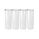 thumbnail image 1 of Tazas De Sublimación, Taza Recta En Blanco, Vaso De Transferencia De Calor, Vaso Delgado Con Pajitas De Acero Inoxidable 4 Uds. matsuzay HA022953-00, 1 of 6