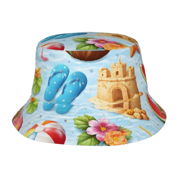 Summer Flamingo Fisherman's Hat Lightweight and Breathable Sun Hat Suitable for Both Men and Women
