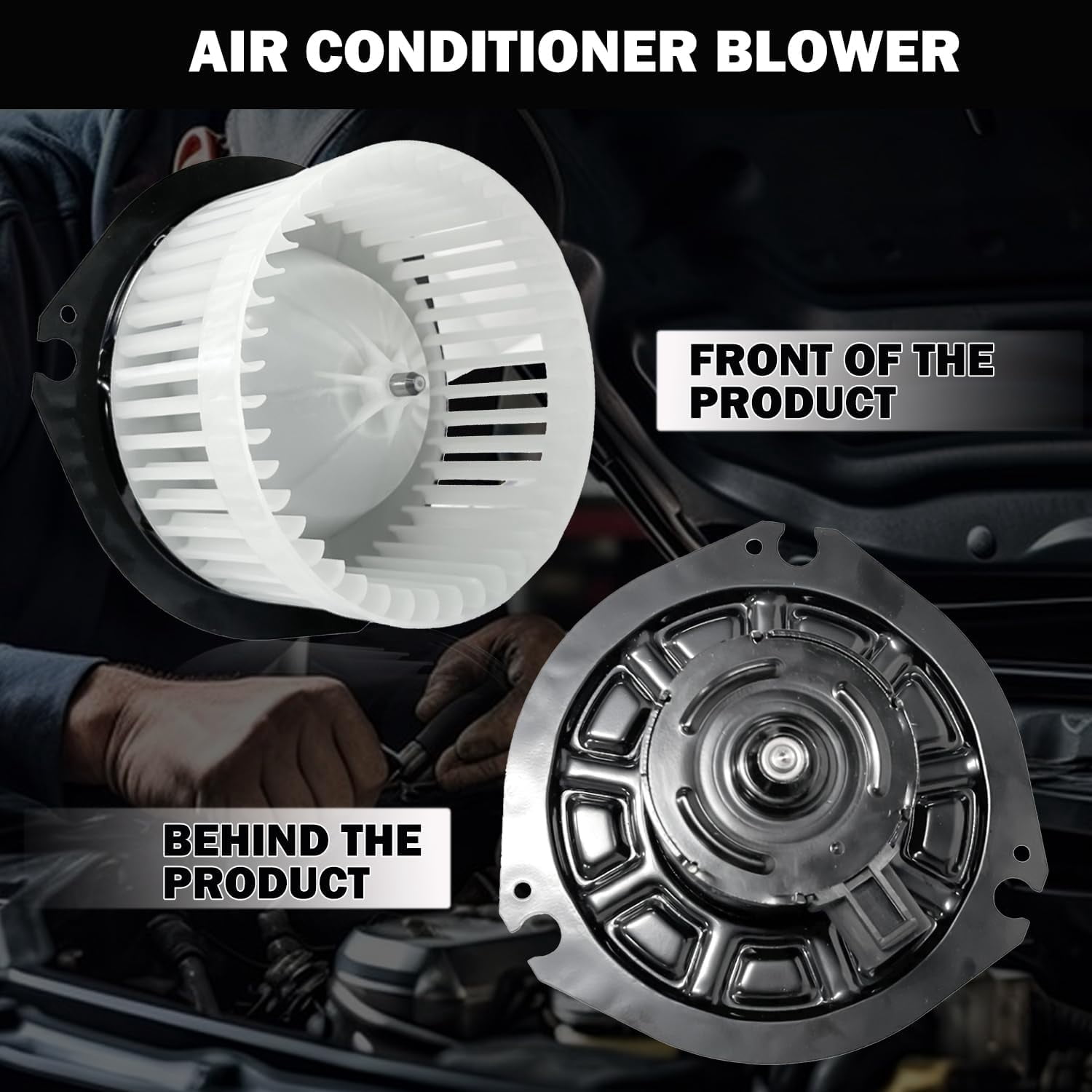 Aspligo 700067 AC Heater Blower Motor Fit for Chevy Express 1500/2500/3500/4500 & GMC Savana 1500/2500/3500/4500 (1996-2023), Replace OEM 89019112, 615-00535, PM4000
