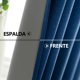 thumbnail image 3 of Lino Cortinas Blackout con Aislamiento Térmico, 100% Blackout y Ojal Superior Cortina para Recámara y Ventana de Sala, Capa Trasera de Revestimiento Gris, 2 Paneles, 106.6 x 160 cm, Azul, 3 of 13