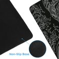 thumbnail image 5 of Mousepad, Gaming Mouse Pad, XXL Large Desk Mat, Big Rubber Base Mouse Mat with Stitched Edges, Computer Keyboard Desk Pad for Work, Game, Office, Home - Black Wave of Kanagawa, 5 of 8