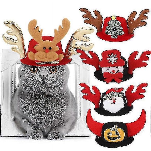Xmas Rat New Pet Dog Hat Ox horn