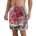 thumbnail image 2 of Salouo Watermelon Splash Realism Art Pattern Swim Trunks for Men,Men's Hawaiian Bathing Suit Swimsuits Quick Dry Swimming Board Shorts Beach Shorts with Pockets-Large, 2 of 6