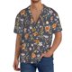 thumbnail image 1 of Balery Wildflowers Camisa Casual de Manga Corta con Botones para Hombre, Texturizada, Estilo Cubano, para Playa, Verano-X-Large, 1 of 5