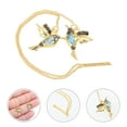 thumbnail image 4 of MasteelfCA 1 Pair Long Chain Earrings Luck Crystal Bird Earrings Pierced Threader Earrings, 4 of 7