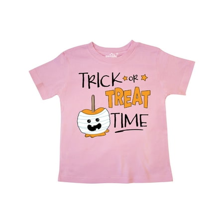 

Inktastic Halloween Trick or Treat Time Mummy Candy Apple Gift Toddler Boy or Toddler Girl T-Shirt