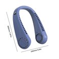 thumbnail image 3 of Abanico De Cuello Pequeño Ventilador de cuello colgante de silicona 1200mAh Ventiladores de cuello sin aspas para acampar (azul) Wdftyju Libre de BPA, 3 of 3