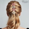 thumbnail image 3 of Parcelona French Eggie Oval Shell Mini Side Slide Barrette Hair Clips - 4 Pieces (TortoiseShell), 3 of 39