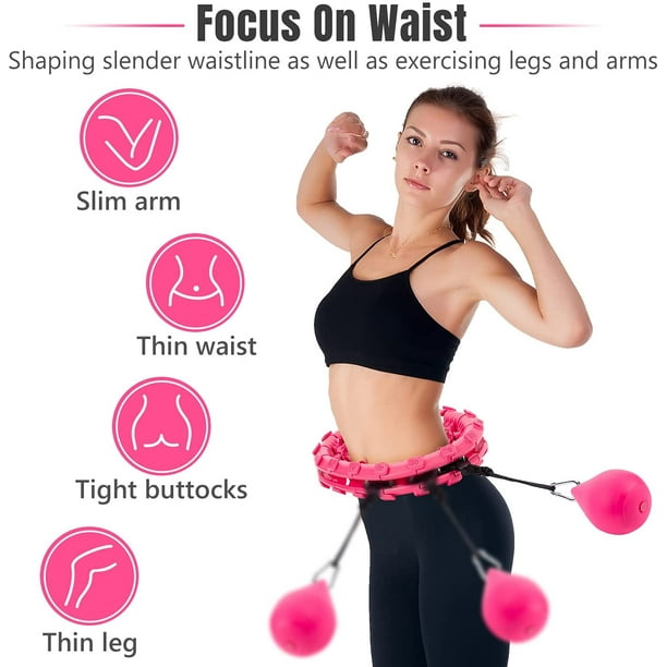 Smart Hula Hoop Abdomen Fitness Equipment 24 Detachable Knots
