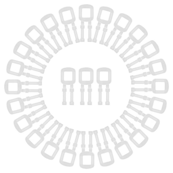 HOMEMAXS 100 Pcs Plastic Buckles For Banding Polypropylene Pallet Box Strapping Buckles Manual Packing Tools For Shipping And Storage