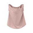 thumbnail image 4 of Women's Sun Protection Face Mask, Ice Silk Breathable UV Neck Gaiter and Face Cover, Lightweight for Outdoor Activities, Travel, Cycling, and Sun Exposure-Pink, 4 of 7