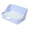 thumbnail image 1 of Rabbit Litter Box Detachable Bedpan for Chinchillas Pet Accessories Rabbit Blue, 1 of 9