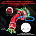 thumbnail image 2 of Universal Sports Air Filter Air Cooling Car Air Intake Filter Kit Universal Carbon Fiber Air Intake System with Hose, 2 of 5