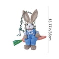 thumbnail image 3 of Cadancy Easter Decoration Handmade Straw Bunny Swing Ornament Woven Rabbit Hanging Figurine Rustic Farmhouse Spring Decor Garden Tree Pendant Gift for Holiday Party Home Decorations, 3 of 7
