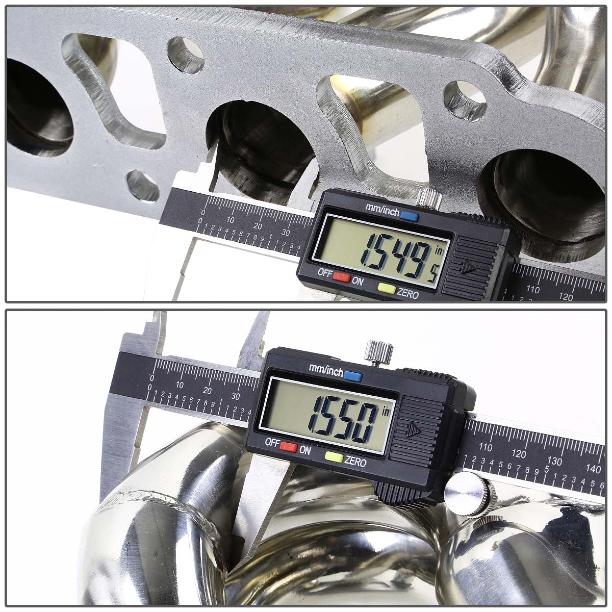 DNA Motoring TM-FF03ZT For 2000 to 2004 Ford Focus / Escape 2.0 Stainless Steel T25 Ram Horn Turbo Exhaust Manifold 01 02 03