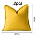 thumbnail image 2 of Juego de 2 fundas de almohada de 18 x 18 pulgadas con borde de borlas para sala de estar de estilo rústico, algodón suave y lino acogedor, funda de almohada beige con flecos, 2 of 5
