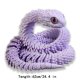 thumbnail image 2 of 3D Printed Snake Toys 3D Printed Animals Snake Pet Movable Joint Fidget Toys， 3D Printed Animals Toy Adults Fidget Toys，3D Printed Fidget Toys for Home Office Decor (24.4‘ Blue), 2 of 6