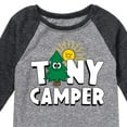 thumbnail image 3 of Instant Message - Camping - Tiny Camper - Toddler & Youth Raglan Graphic T-Shirt, 3 of 6