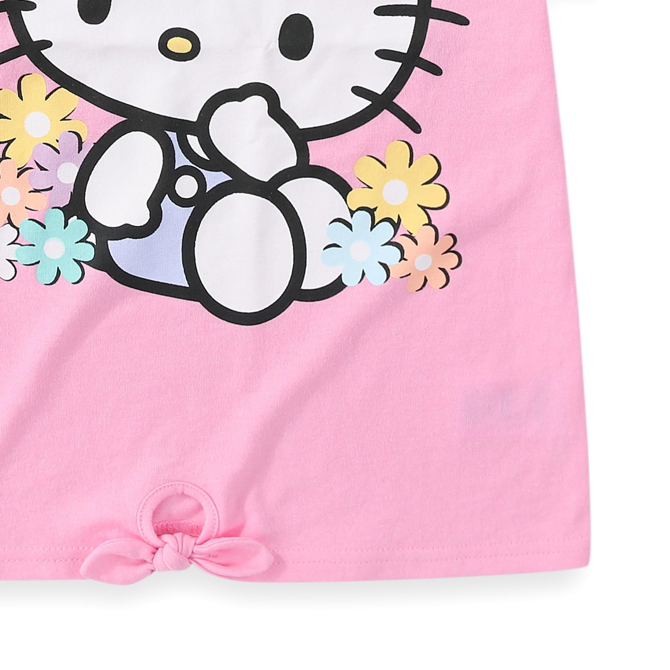 Hello Kitty Sanrio Short Sleeve T-Shirt & Pleated Skirt (Girls), 2 Piece Set, Sizes 4-12