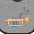 thumbnail image 4 of Inktastic Trumpet Marching Band Musician Boys or Girls Baby Bib, 4 of 4
