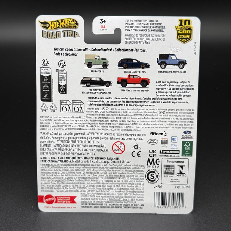 Hot Wheels Car Culture 2026 Road Trip Subaru Legacy GT (BP