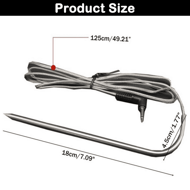 2 Pack Replacement For Meat Probe Sensor Pit Boss Pellet Grills Smokers Stove 2 Pack Replacement For Meat Probe Sensor Pit Boss Pellet Grills Smokers Stove