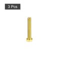 thumbnail image 3 of Unique Bargains Brass Hex Bolts, M8x50mm 3 Pack Fully Thread Grade 4.8 Machine Screws, 3 of 4